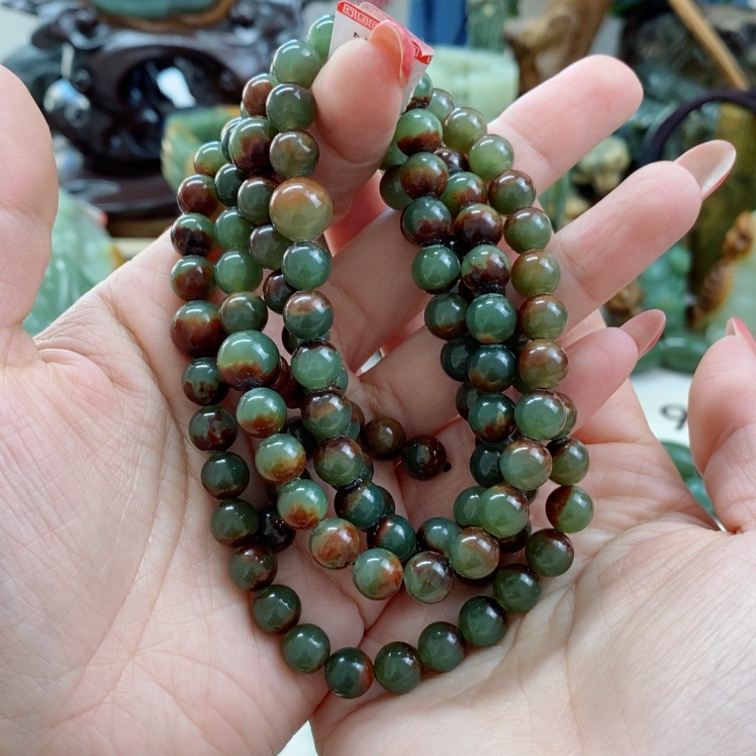 透闪石质玉手链未镶嵌