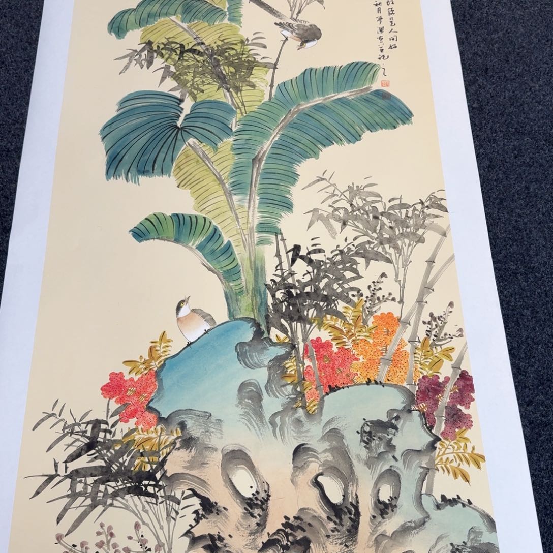 国画国画作品山水花鸟纯手绘