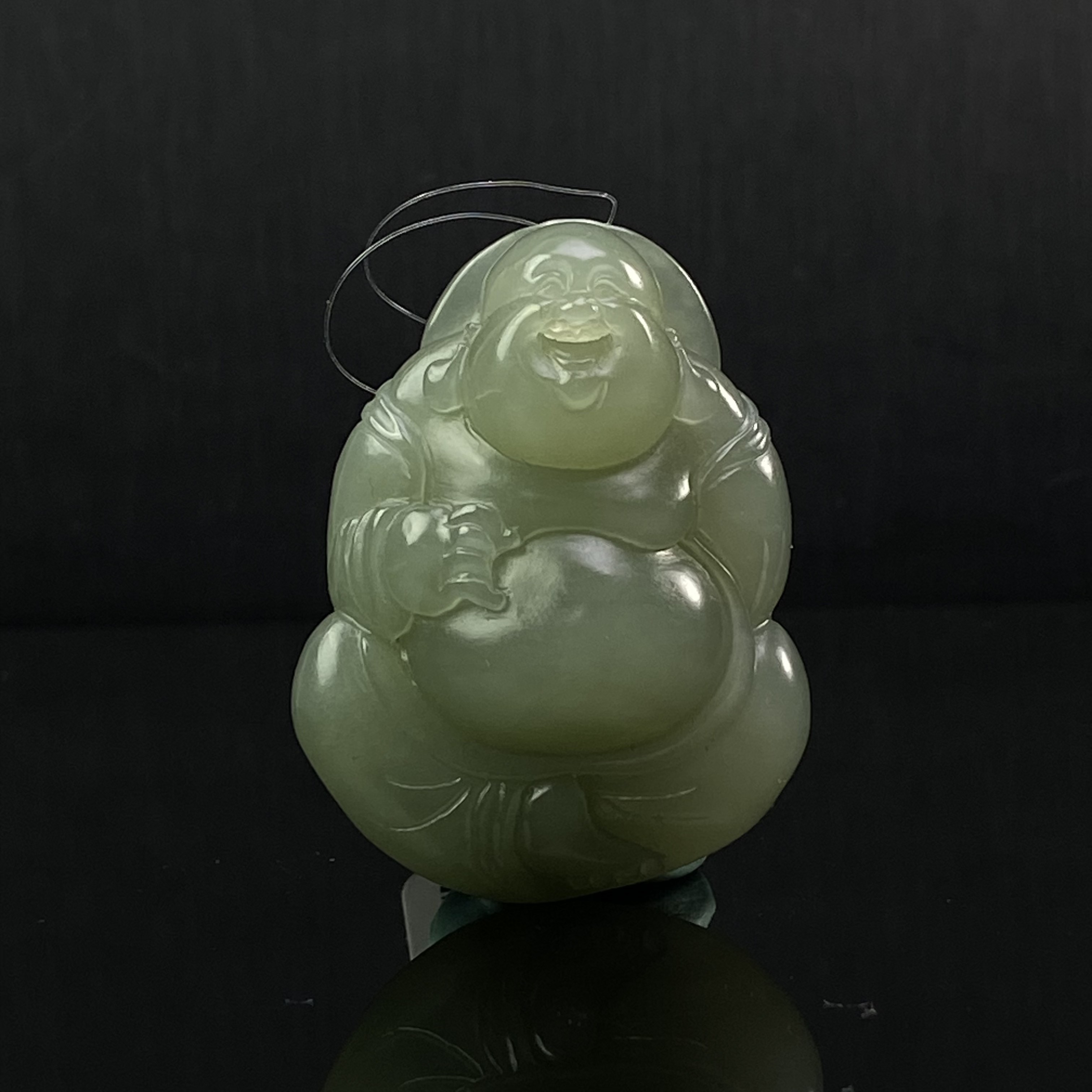 QK5014DX 和田玉 弥勒纳福/朵云轩