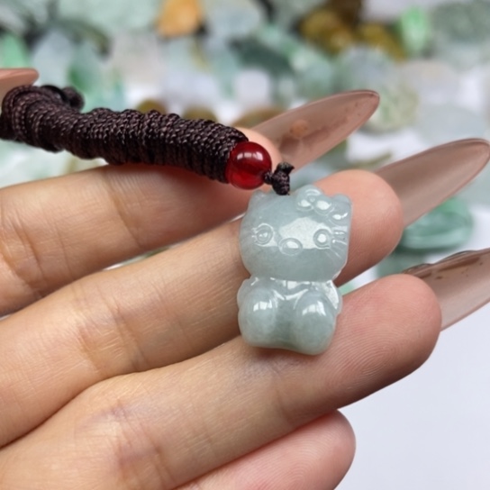 翡翠未镶嵌颈饰天然缅甸翡翠A货