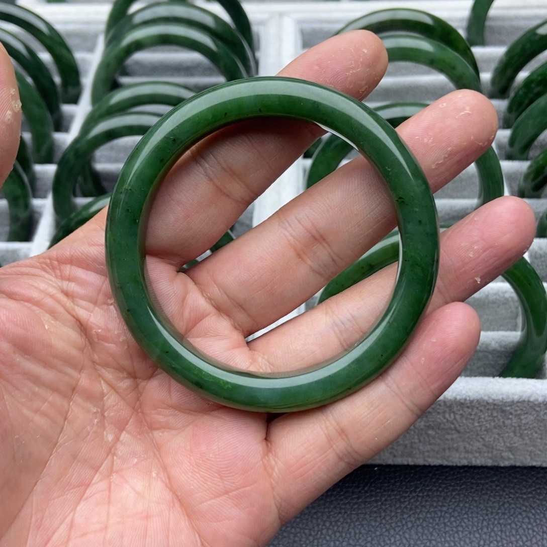 和田玉（碧玉）未镶嵌手镯20-57.8