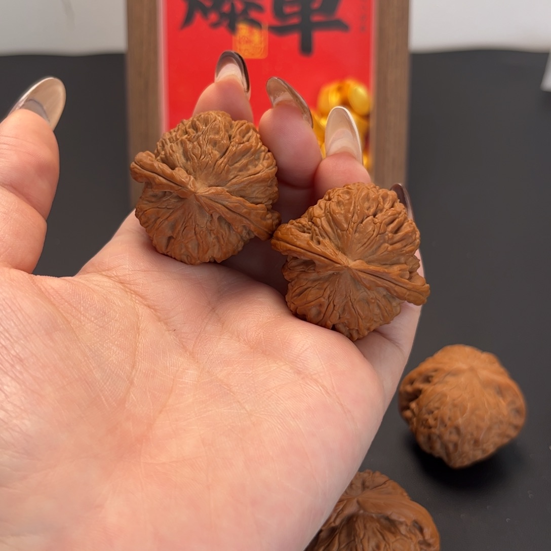 阿***️把件文玩核桃白狮子39