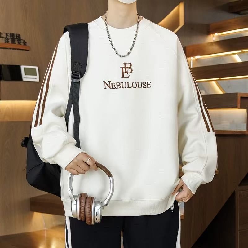 秋冬季青少年男孩长袖T恤圆领初高中学生潮流休闲卫衣男装3605
