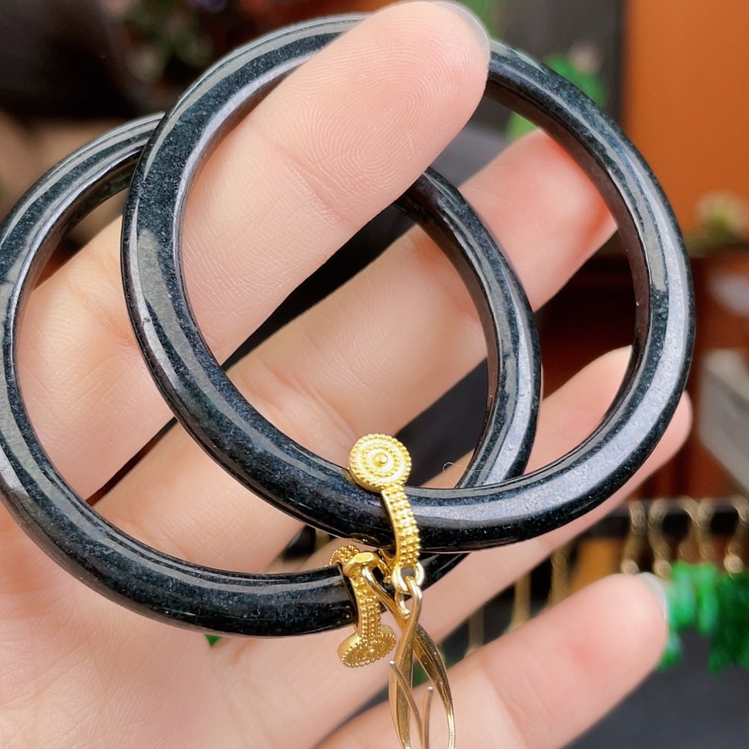 翡翠未镶嵌耳饰饰品