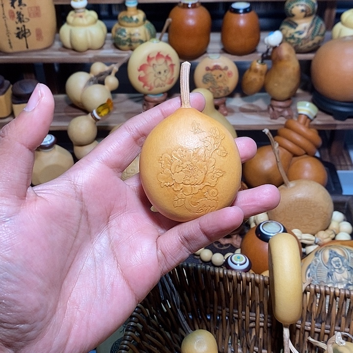 花开富贵牡丹图葫芦