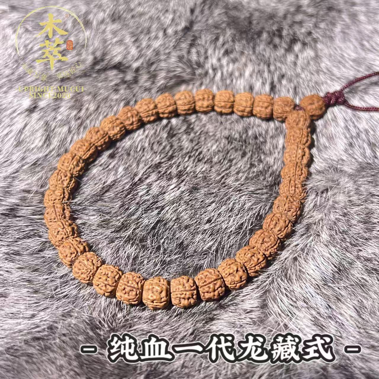 葛地利【一代龙】纯血老树藏式铁籽手串