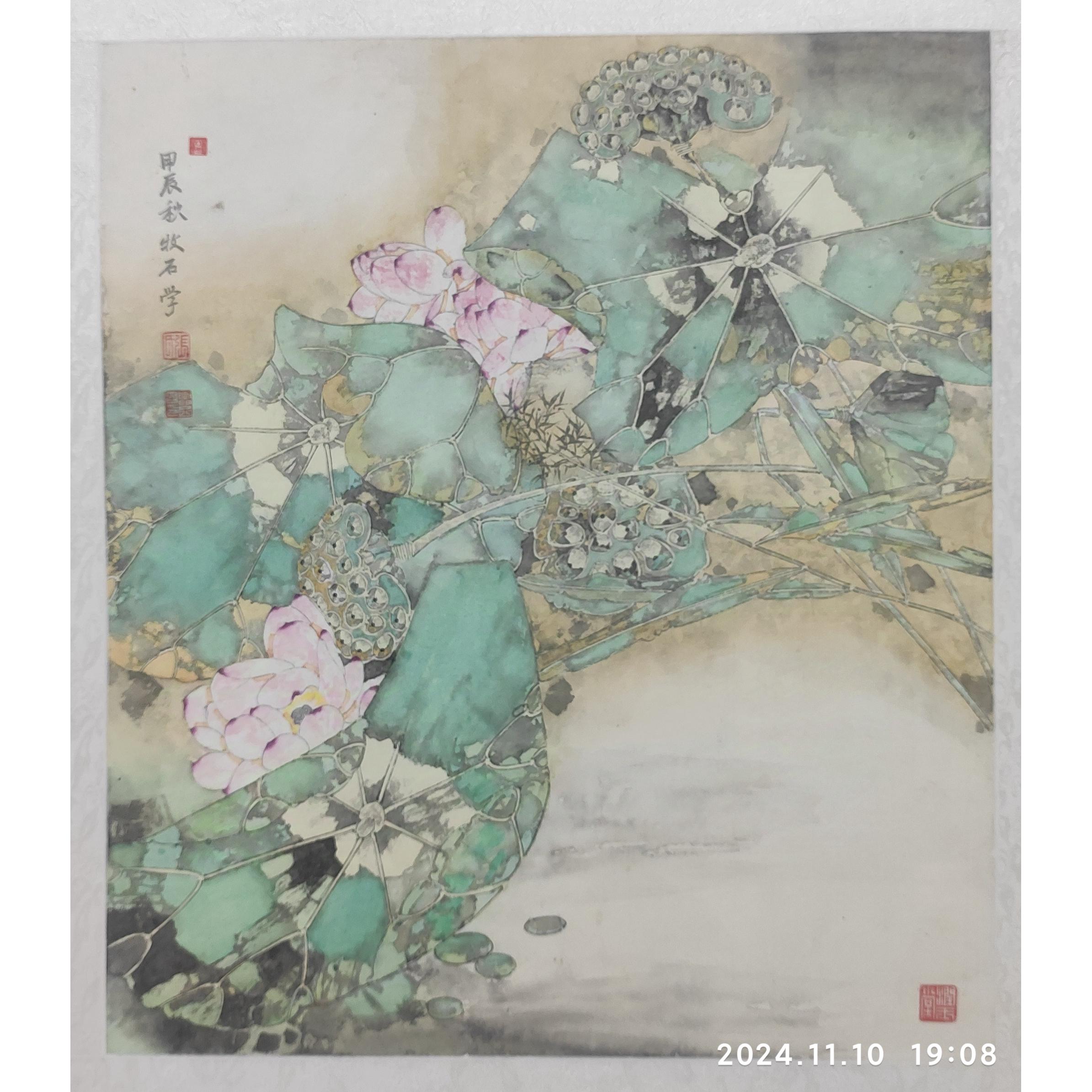 独特风格新中式纯手绘花鸟画适用于多场景