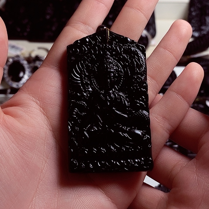 天然缅料A货玉龙观音A226