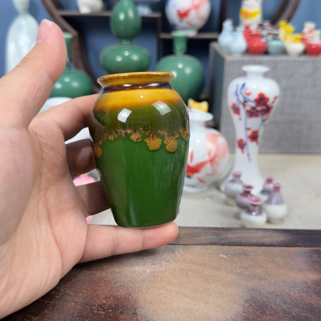 陶瓷手工小花器摆件