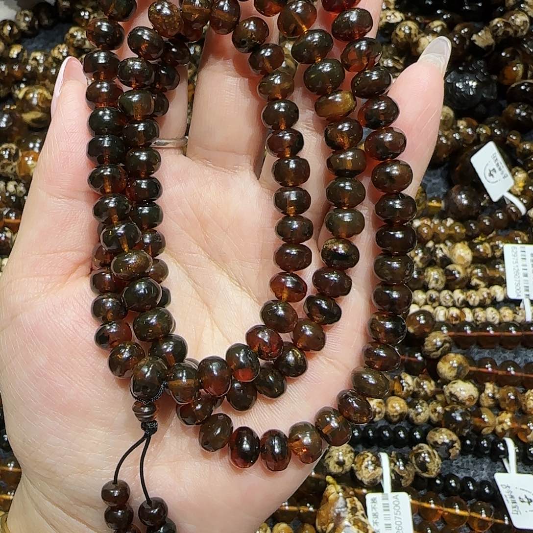 琥珀耳饰未镶嵌抚顺琥珀