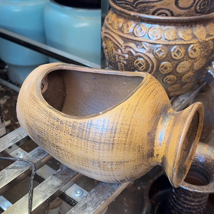 粗陶口径13/21/13进水口1.6厘米