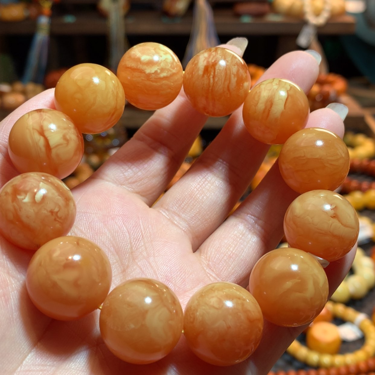 【闪购商品】手串蜜蜡未镶嵌蜜蜡手串