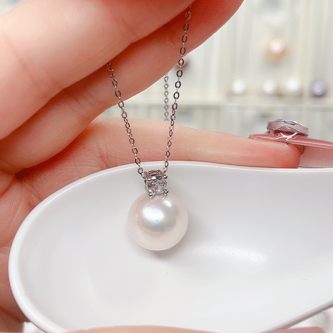 淡水珍珠吊坠(赠链)合金