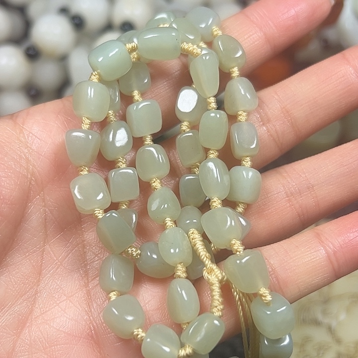 和田玉未镶嵌手链