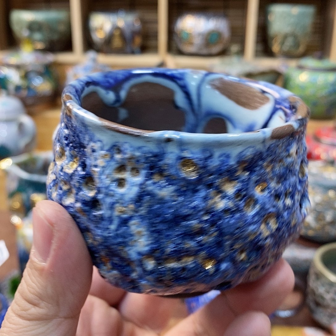 粗陶志野柴烧茶器
