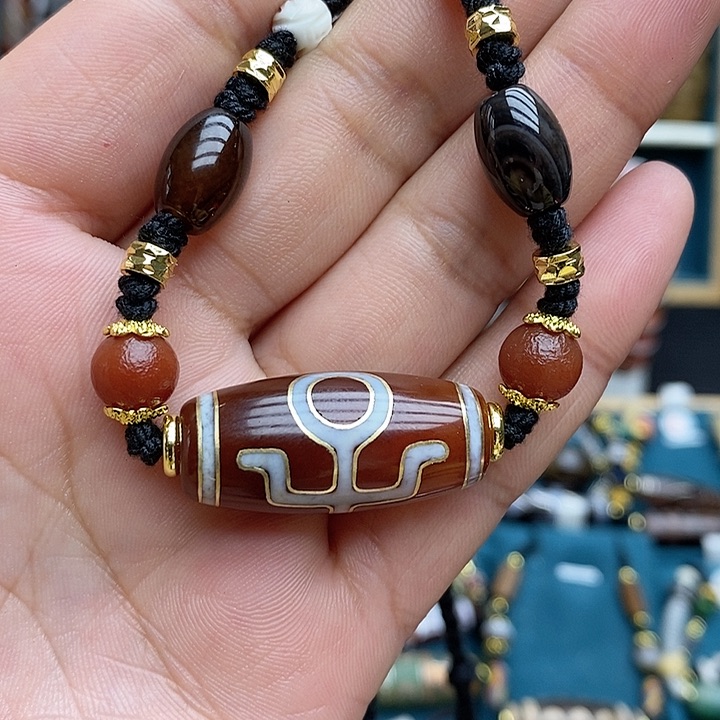 玛瑙/玉髓颈饰合金火****）