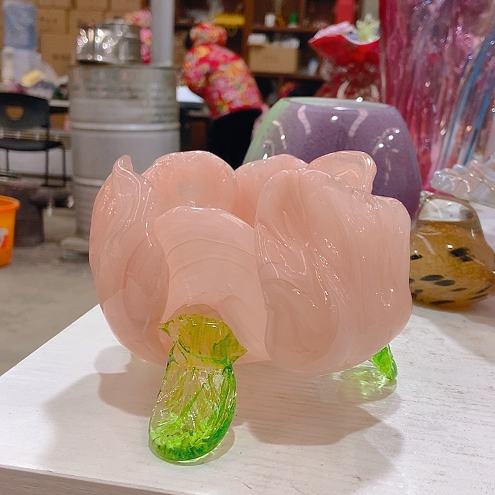 琉璃琉璃花瓶高10宽10