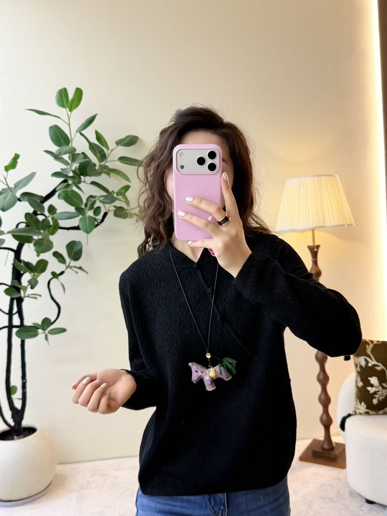 0102（主播同款内搭）秋季冬季时尚短纯色毛针织衫上衣毛衣长袖百搭