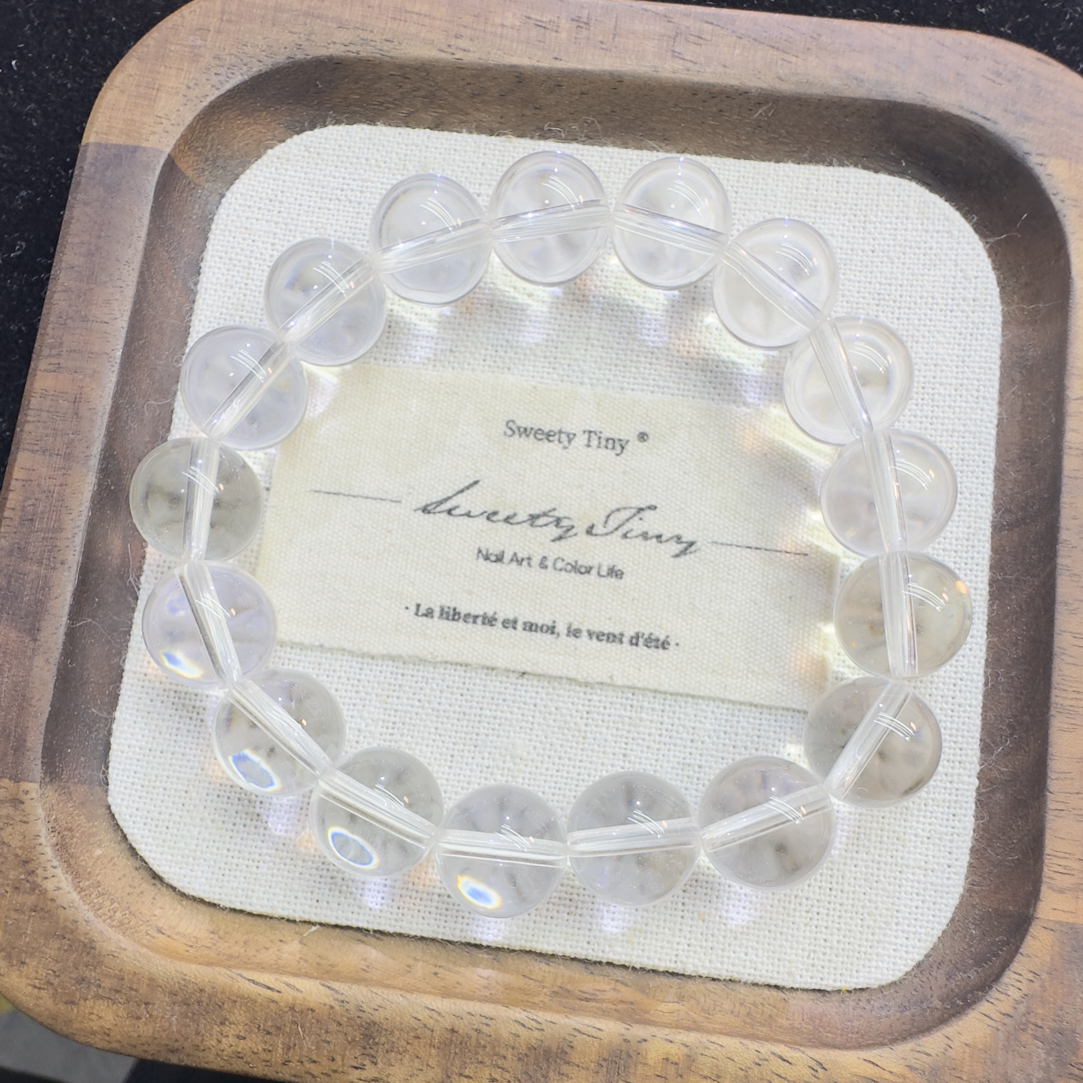 纯天然白水晶手链