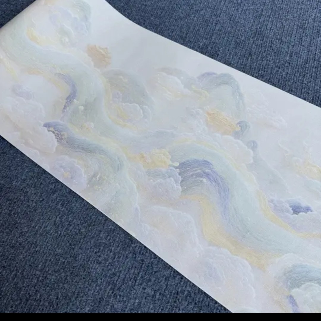【云中境宫阙长卷】纳米半生熟毛笔书法国画作品书法专业宣纸