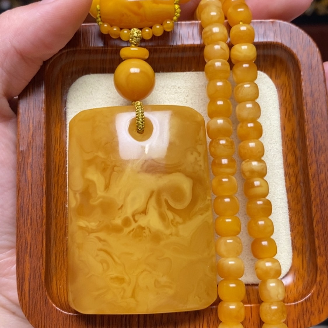 【闪购商品】蜜蜡颈饰未镶嵌项链