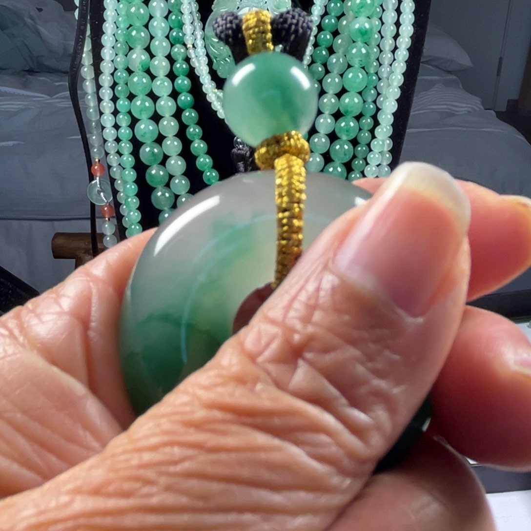 石英质玉吊坠(不含链)合金江