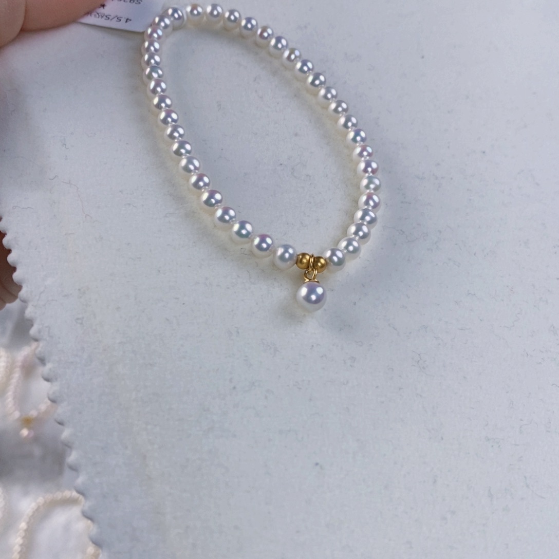 淡水珍珠手绳银S925镶嵌