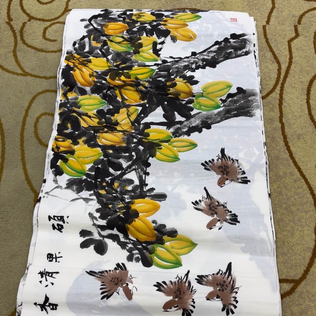 国画王孝华四尺李欣主播