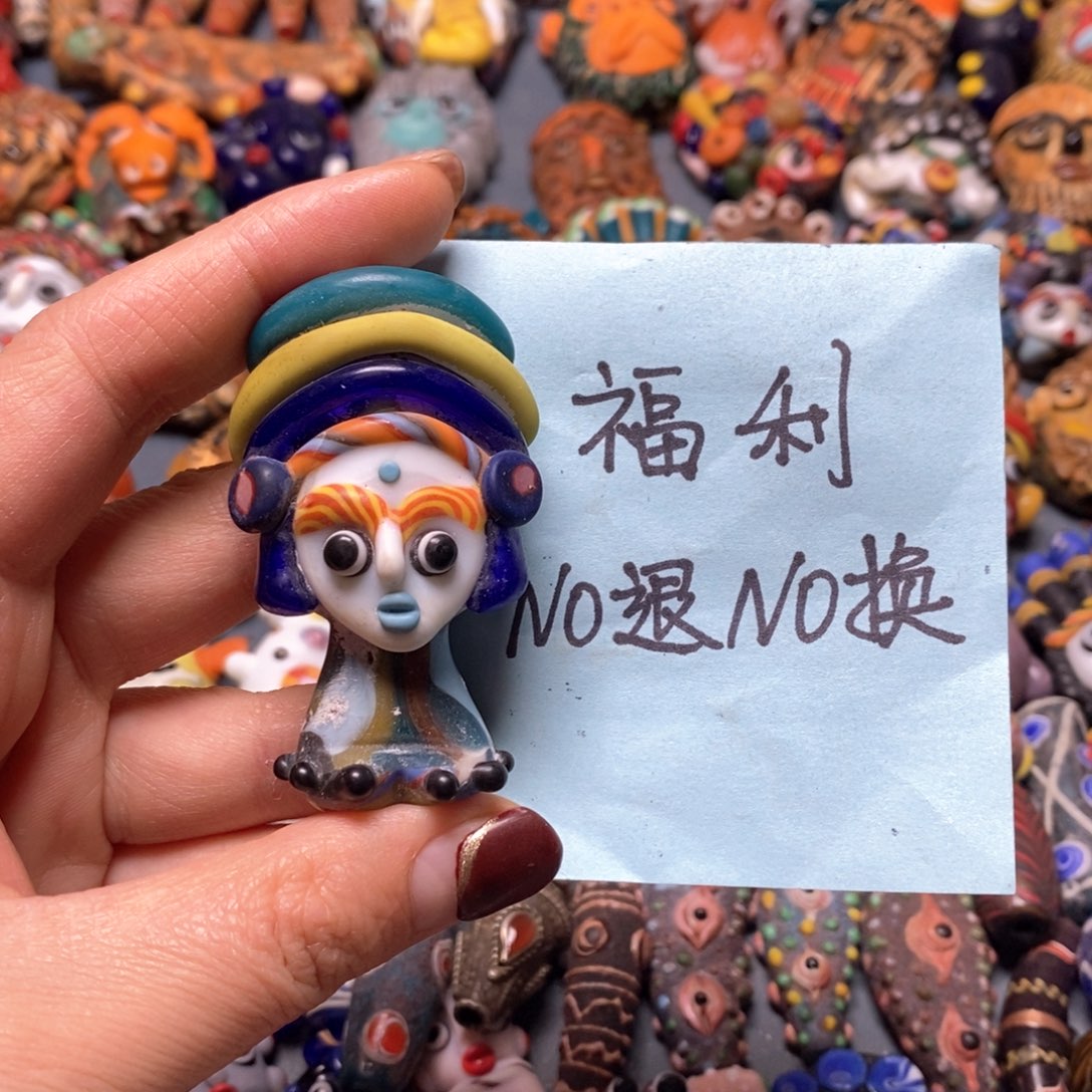 琉璃颈饰印度尼西亚公主