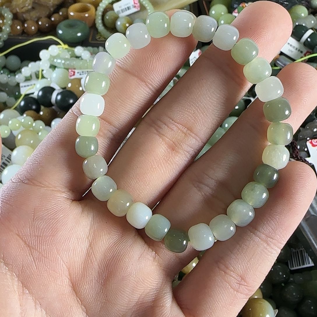 和田玉手链未镶嵌78