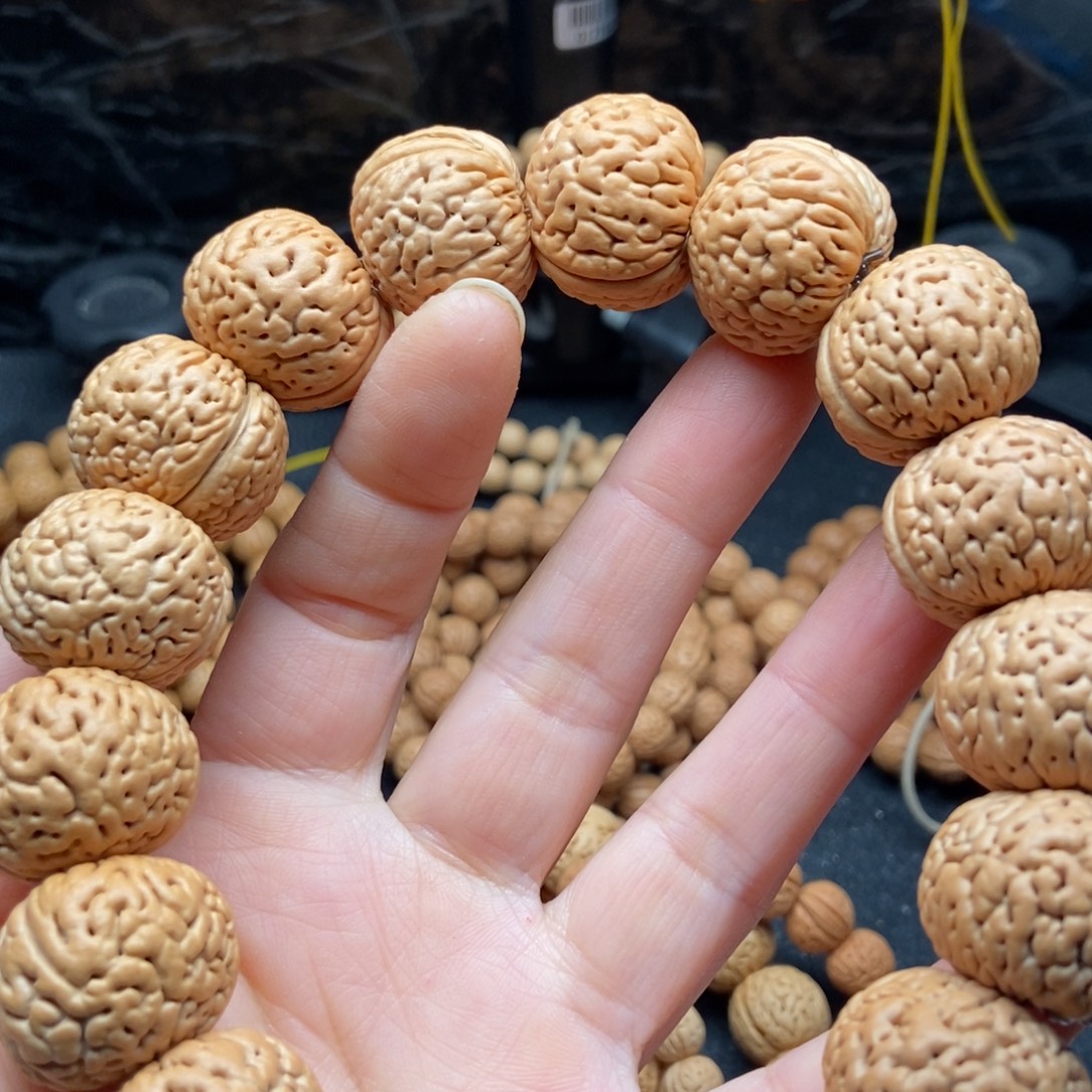 桃核手串大苹果圆22尺全品无修
