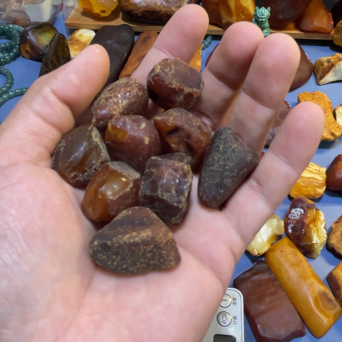 定制琥珀未镶嵌草**姐原