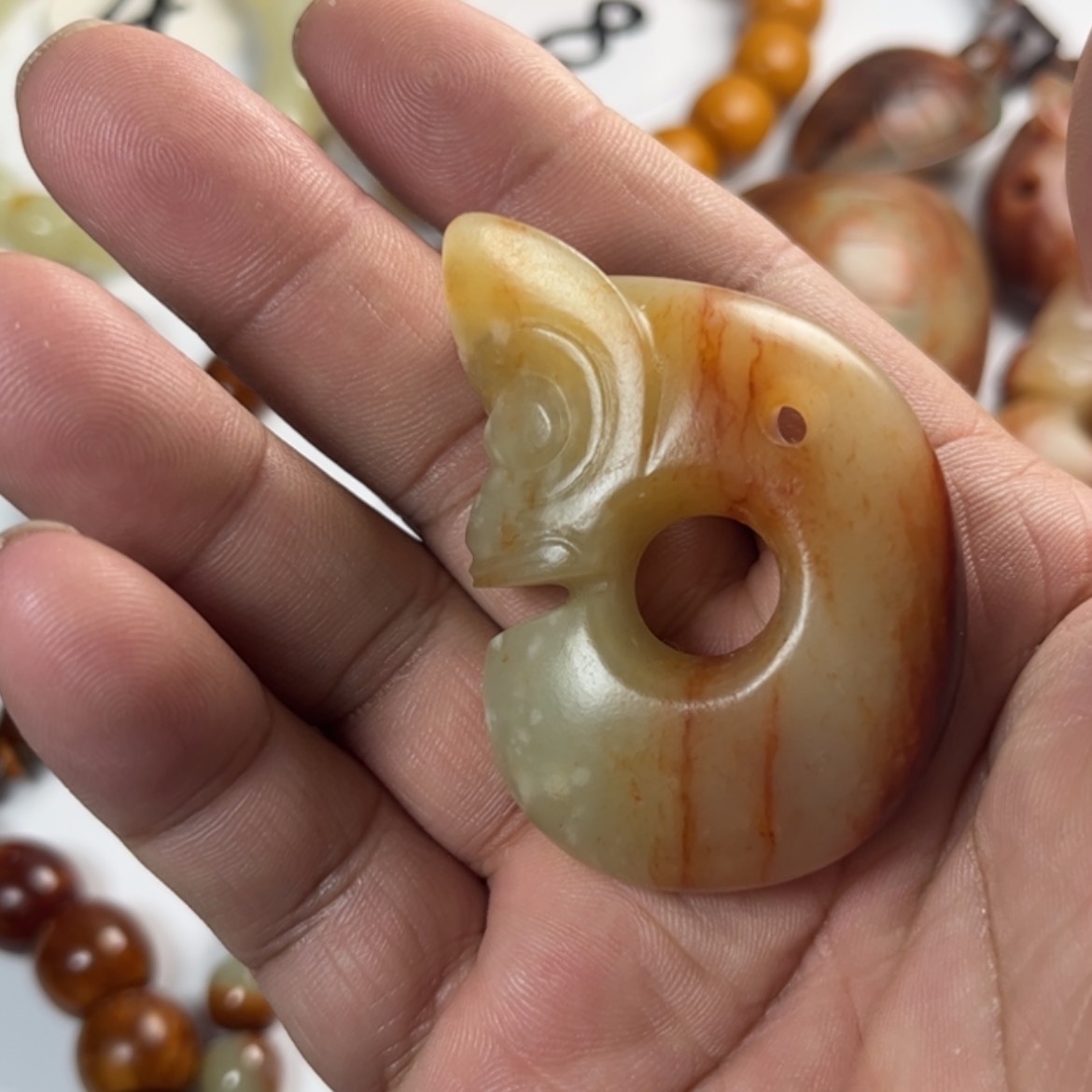 【闪购商品】未镶嵌透闪石质玉挂件康*