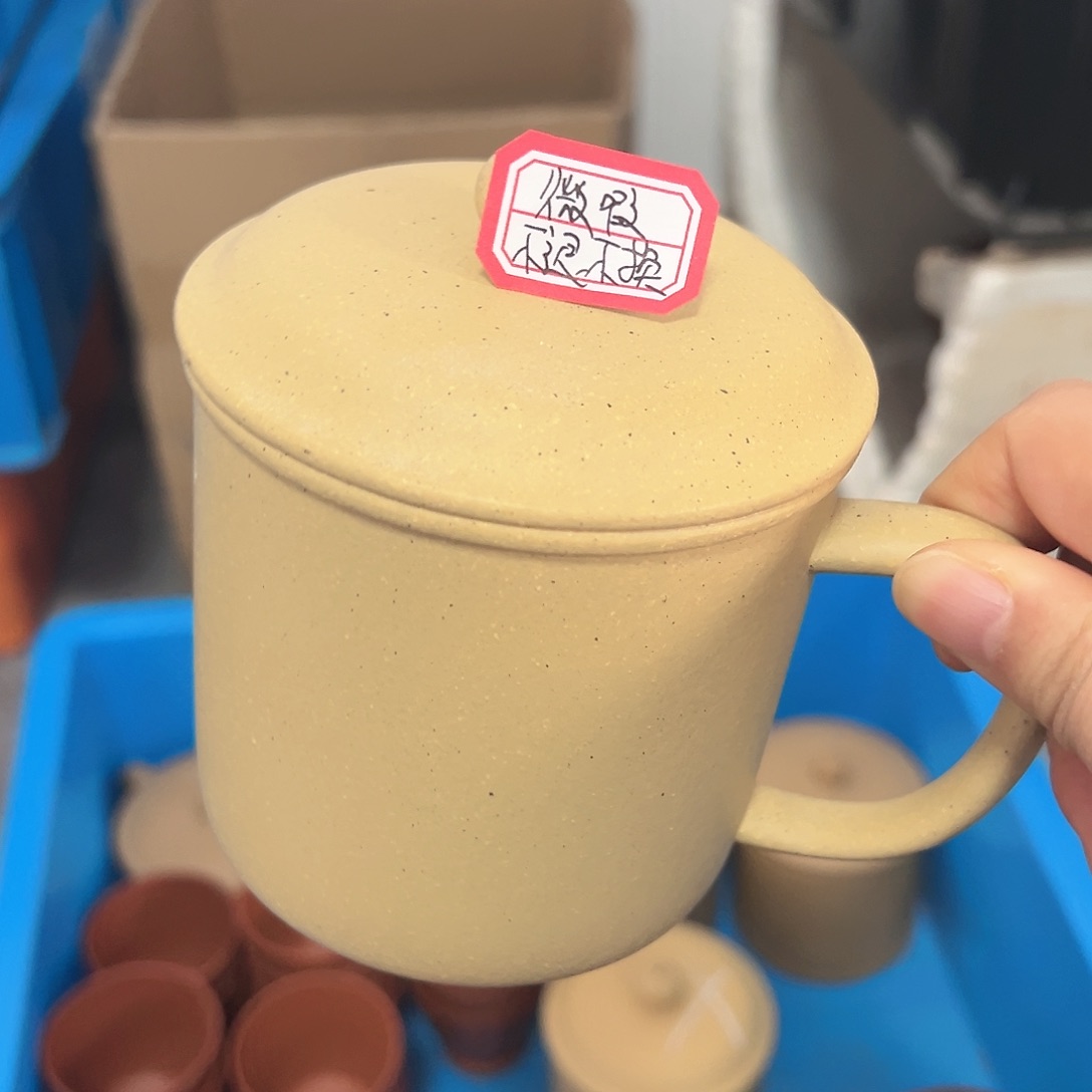 紫砂茶壶黄龙山原矿本绿