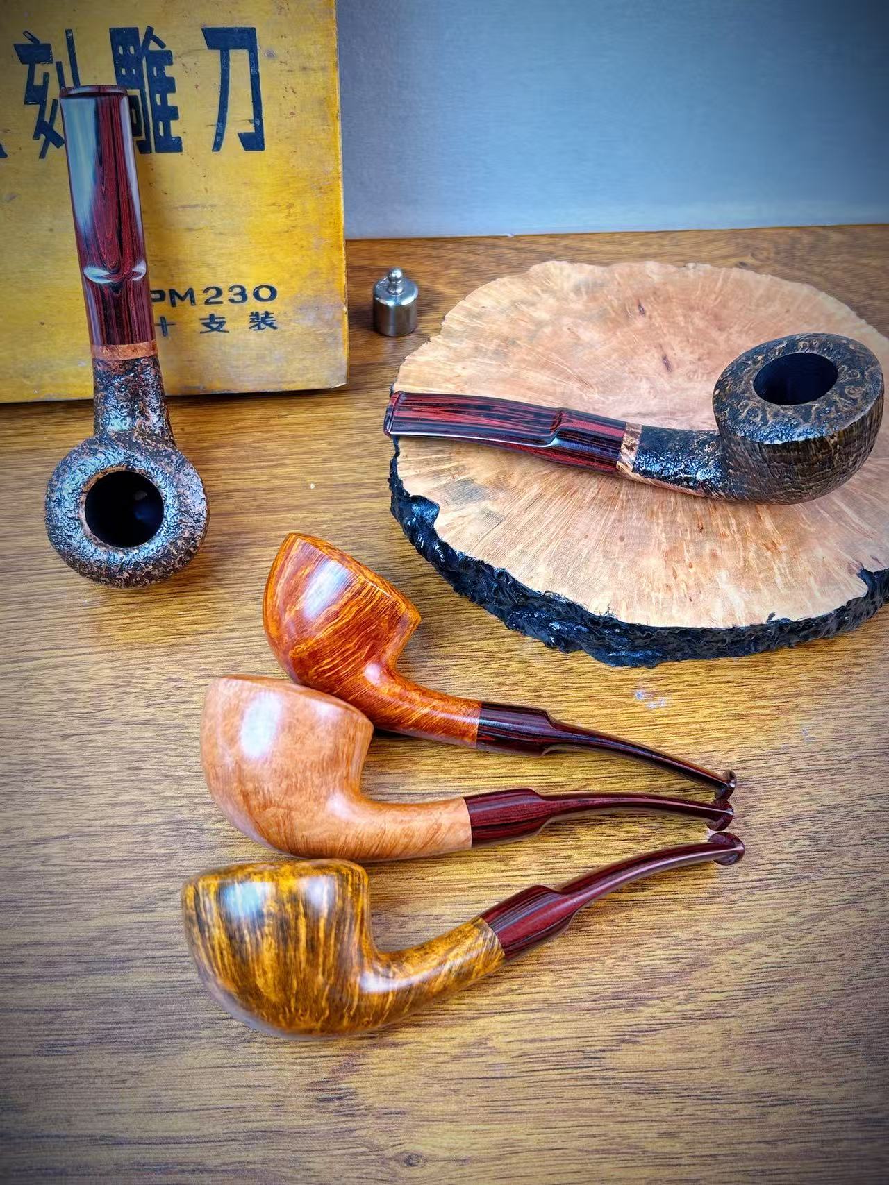 光面/喷砂复刻史丹威86石楠木手工烟斗坎嘴（细节见直播/联系客服）