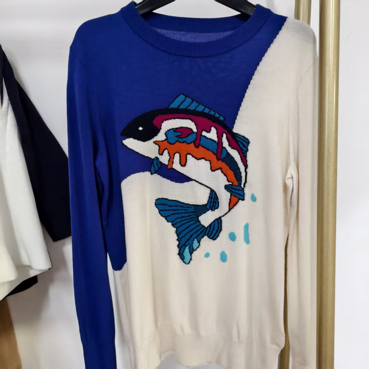 不支持退换 毛衣长袖针织时尚休闲百搭印花1006-700828