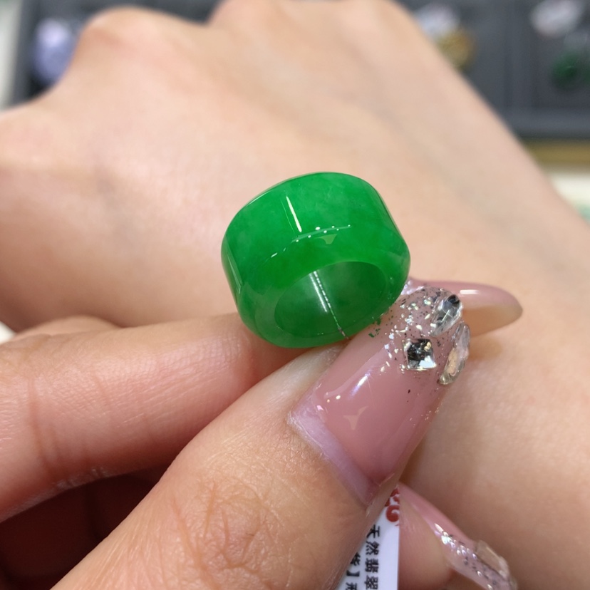 【闪购商品】翡翠戒指未镶嵌飞**鱼翡翠