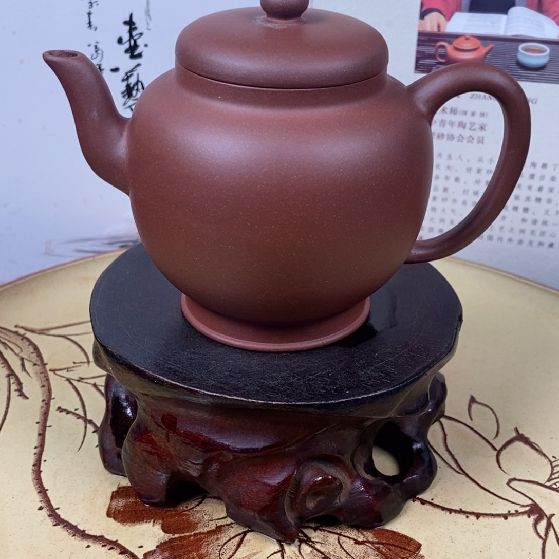 紫砂茶壶黄龙源底槽清封釉240容量