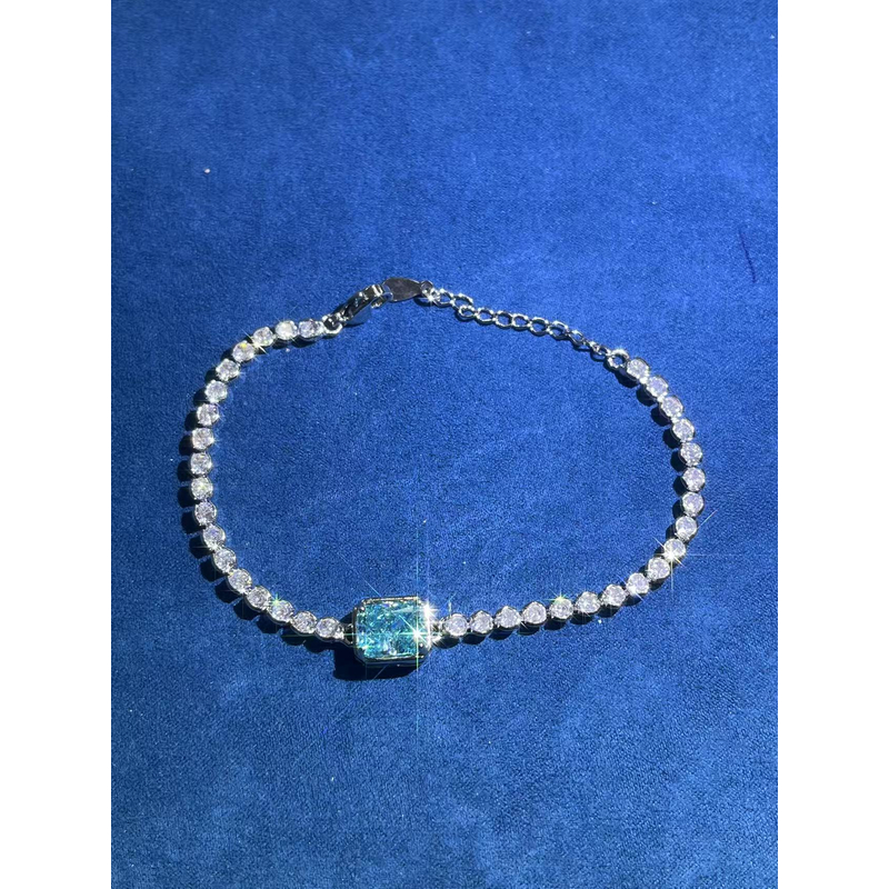 a638白色满镶蓝绿祖母切手链多样性发货