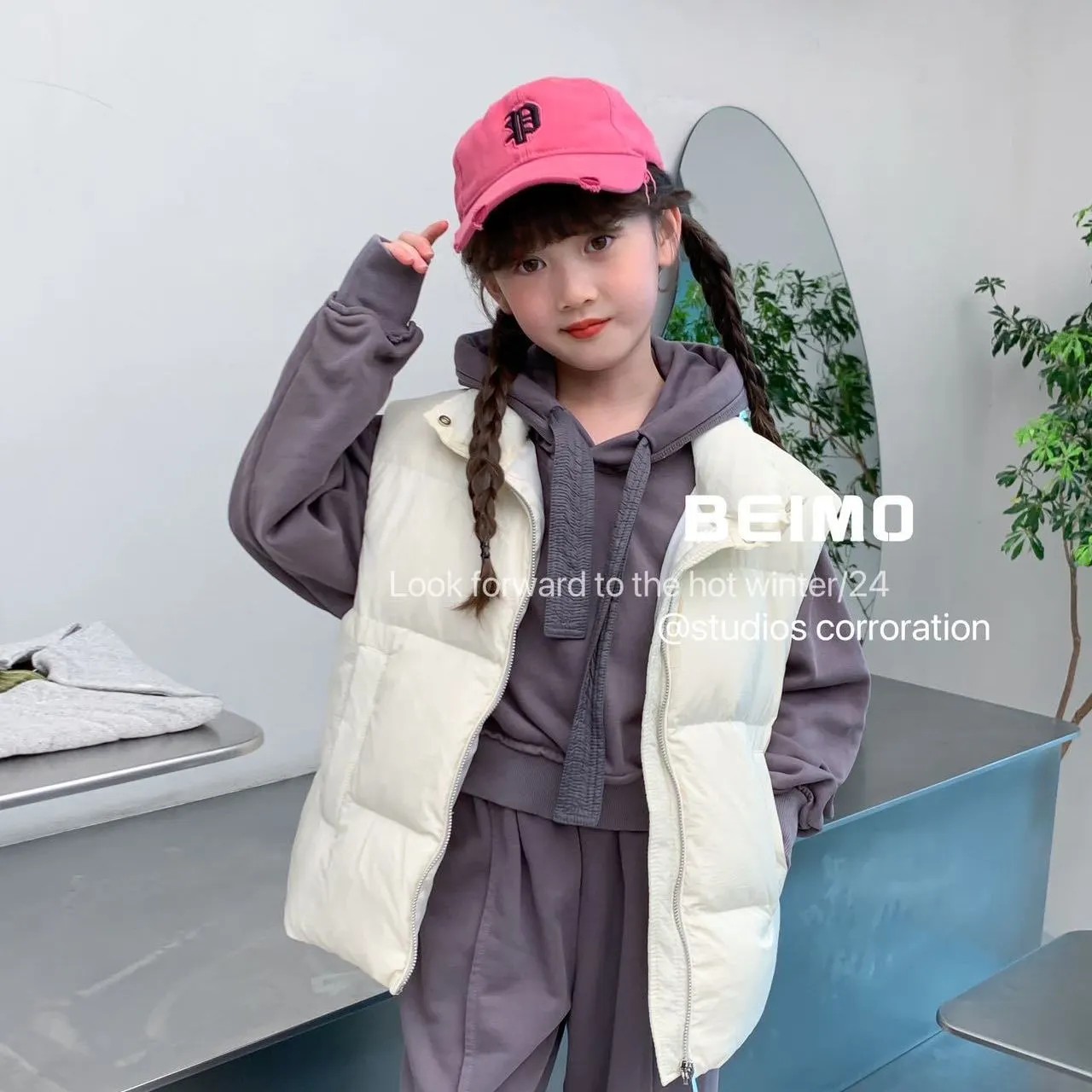 冬季秋冬厚款洋气坎肩保暖儿童女童时尚休闲百搭外穿加厚韩版