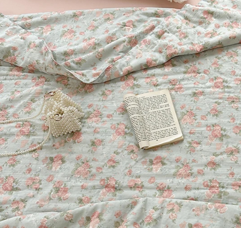 【蔚蓝夏凉被四件套】200*230四季柔软透气夏凉四件套