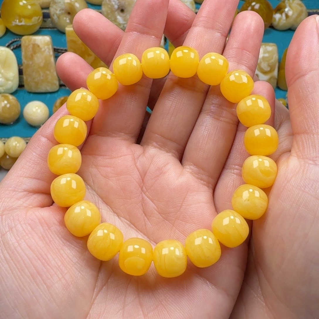 琥珀手链未镶嵌蜜蜡