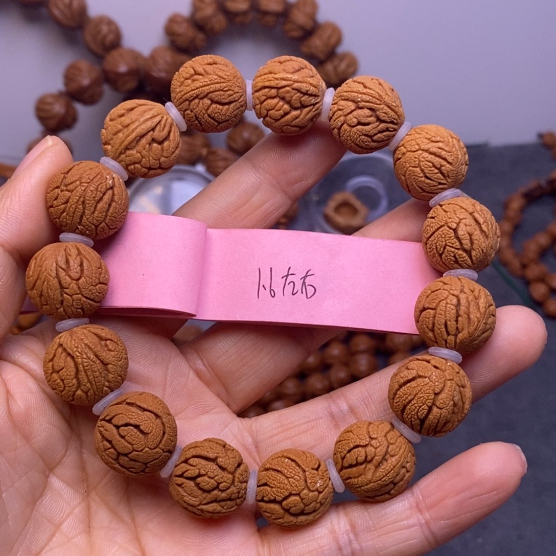 秦岭龙纹桃核15颗