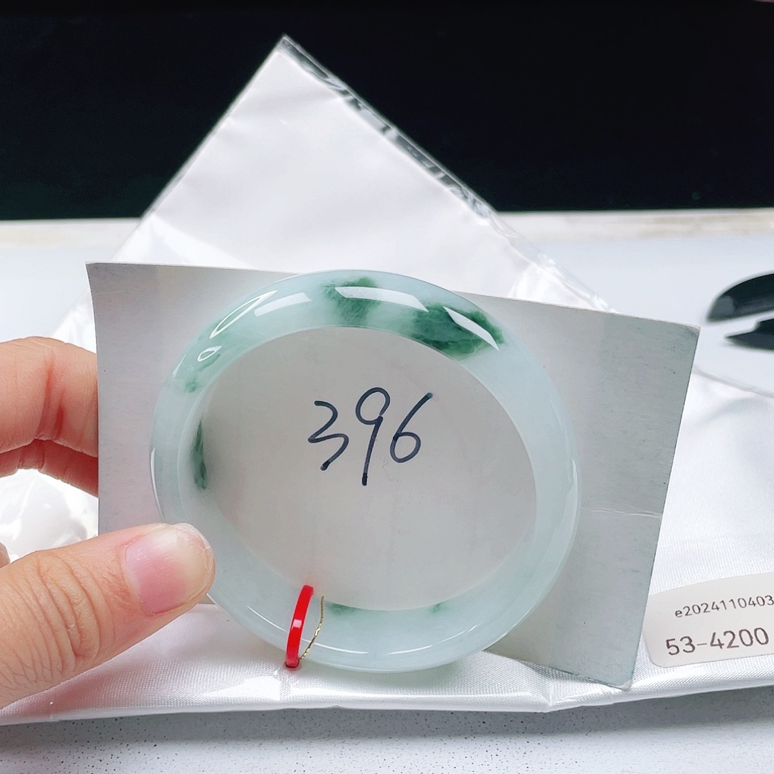 翡翠未镶嵌手镯53正圈