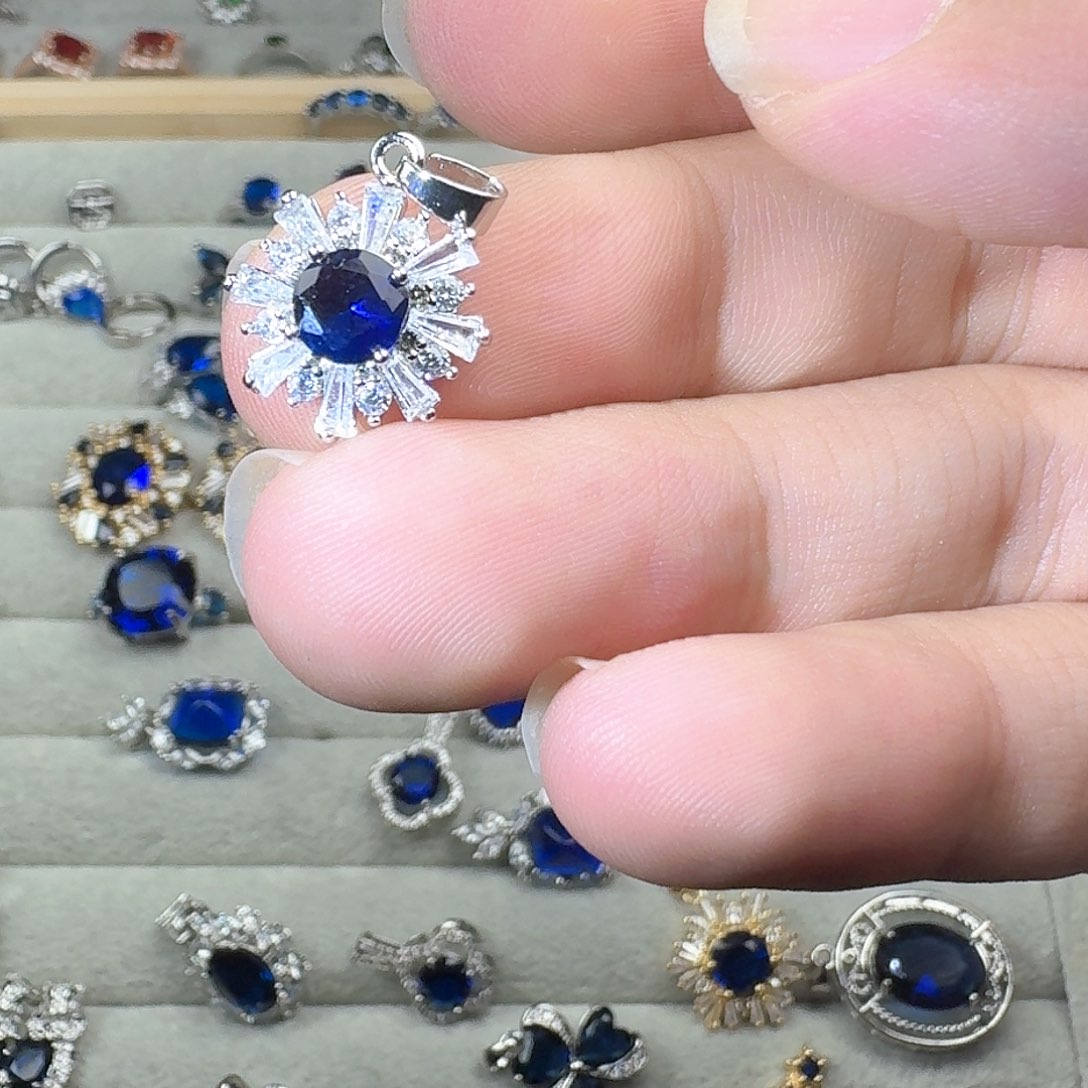 芙蓉石戒指银S925镶嵌