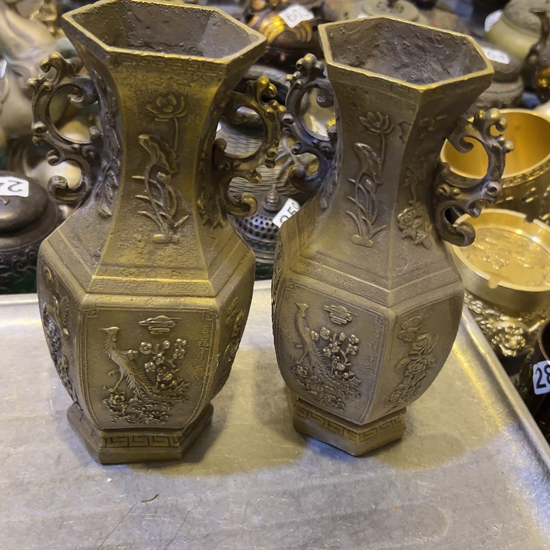 黄铜摆件，文房摆件