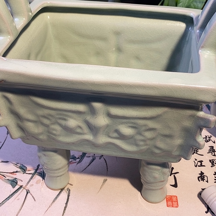 汝瓷青鸾汝瓷矿石釉