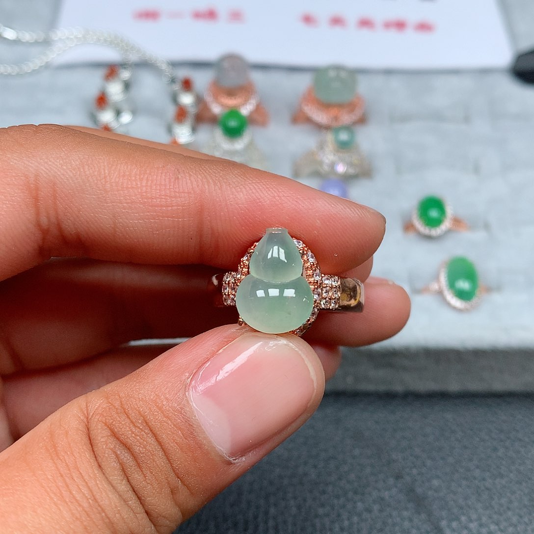 翡翠未镶嵌戒指97号