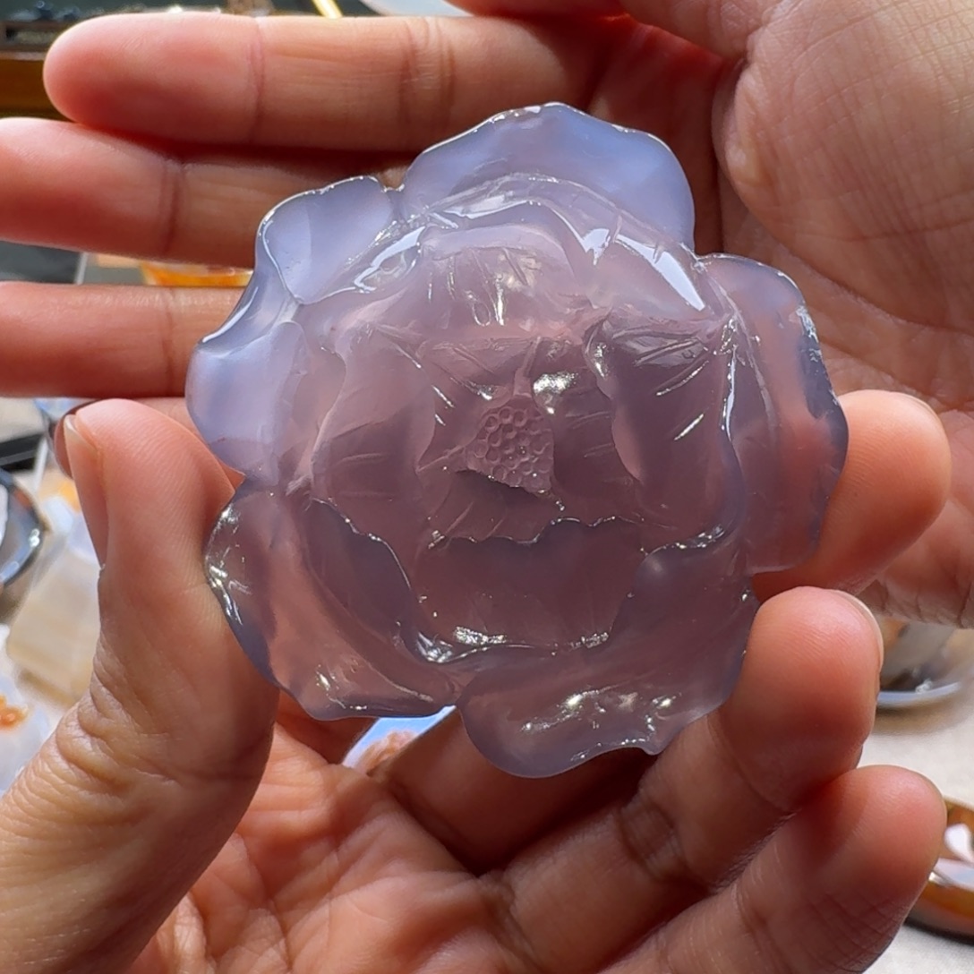 溯***苒玛瑙/玉髓未镶嵌玛瑙吊坠