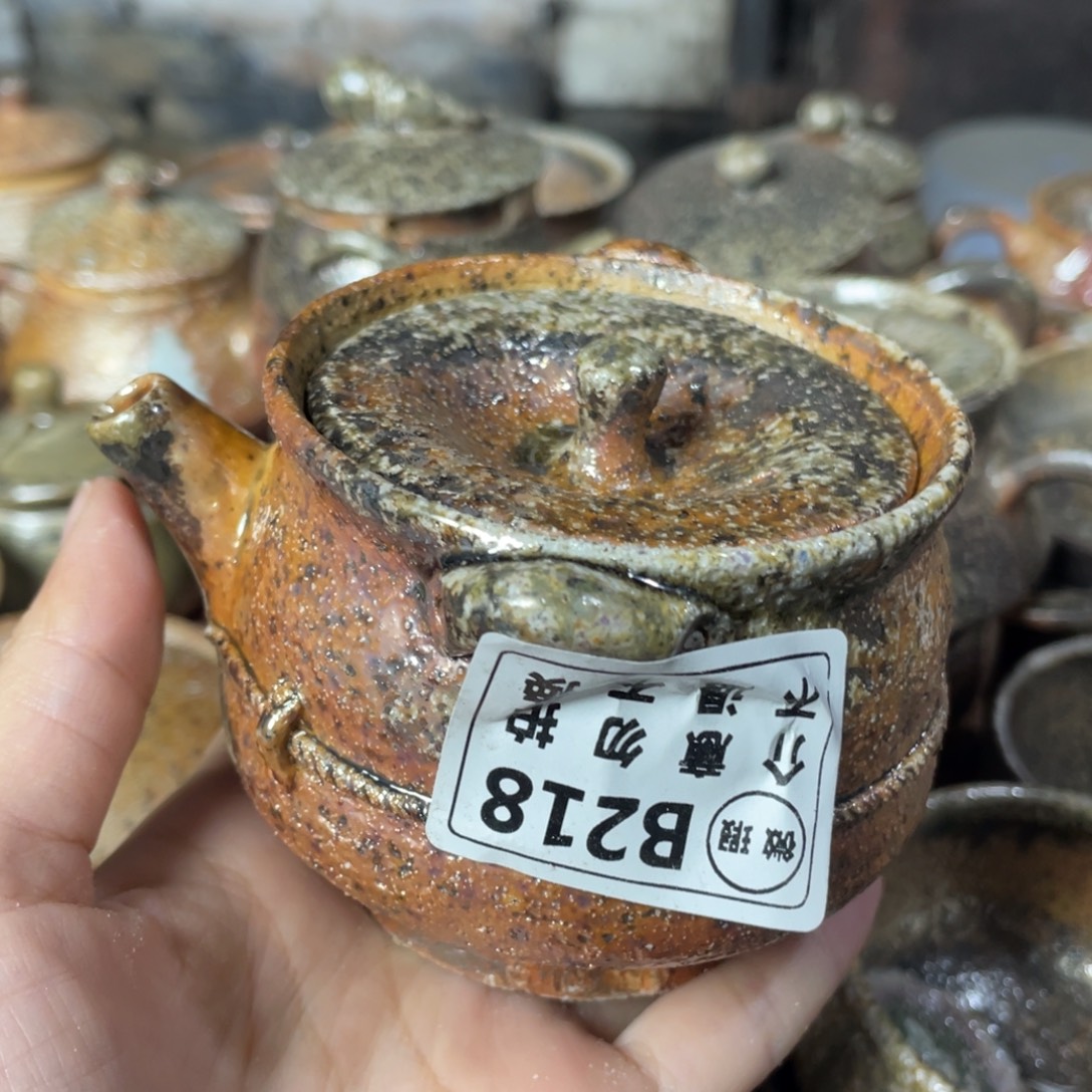 升***料纯手工柴烧柴茶具瑕